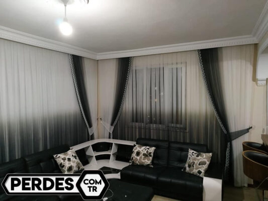 Gökkuşağı Renkli Tül Perde Modelleri - Görsel 4