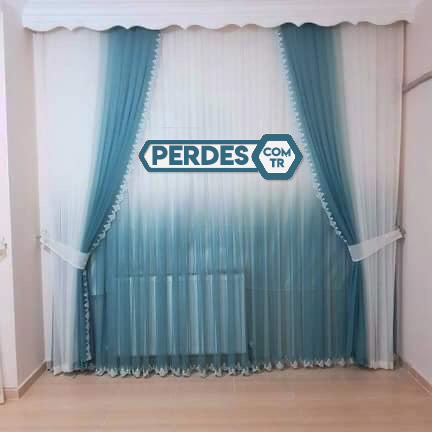 Kursunlu Grek Renk Gecisli Tul Perde Modelleri Perdes De