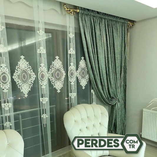 İran Desenli Yepyeni Kort Perde Modelleri