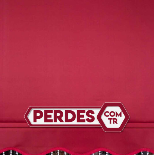 Bordo Renk Stor Perde