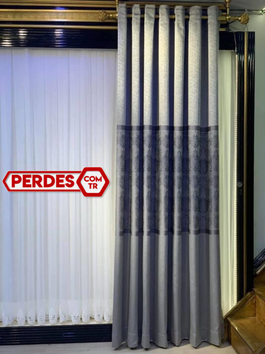 Orta Desenli PANO Fon Perde Modelleri - Görsel 4