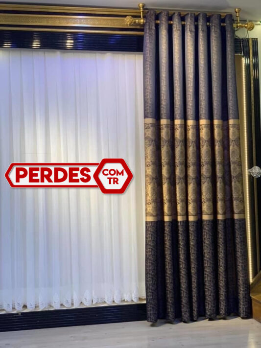 Orta Desenli PANO Fon Perde Modelleri - Görsel 6