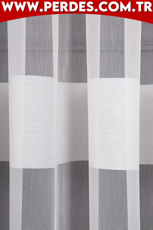 Etek Modeli Bantlı Tül Perde Curtain - Görsel 6