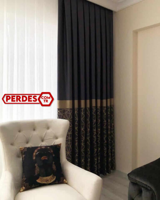 Popüler GOLD Pano Fon Perde Modelleri - Görsel 2