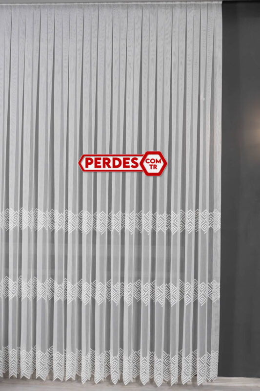 3 Desenli Göz Model Tül Perde - Görsel 4