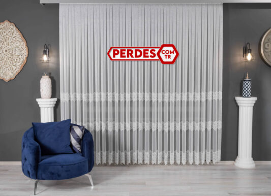 3 Desenli Göz Model Tül Perde - Görsel 2