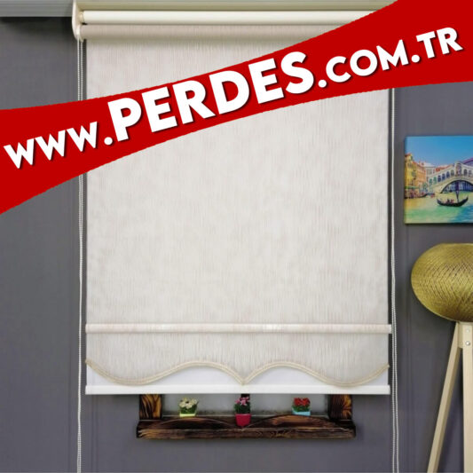 Yağmur Model Çift Mekanizmalı Tül Stor Perde - Görsel 3
