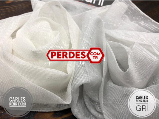 Charles Desen Tül Perde Etek Kurşun İşlemeli - Görsel 4