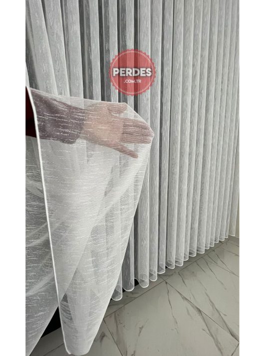 Keten Şantuk Tül Perde - Görsel 9