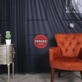 siyah renk tül perde