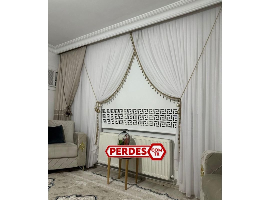 Kruvaze Perde Simsiz Bambu - Görsel 5