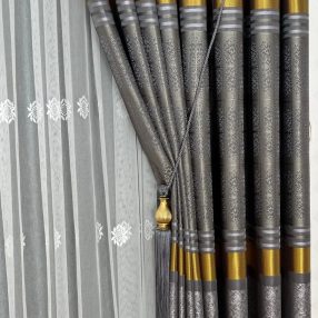 Antrasit Gold Renk Fon Perde