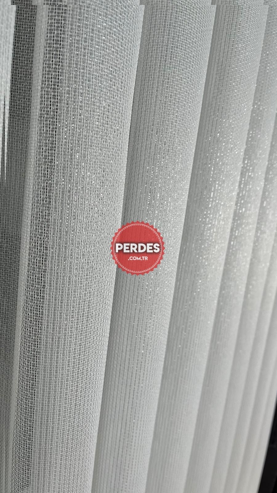Gümüş Simli Lüks Tül Perde - Görsel 9